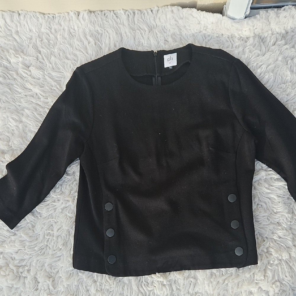 Cabi Black Zip-Up Top